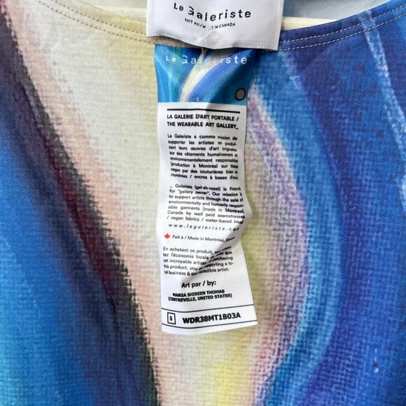 Le Galeriste wearable art Felicia dress, blue, Size S/M - Picture 7 of 8